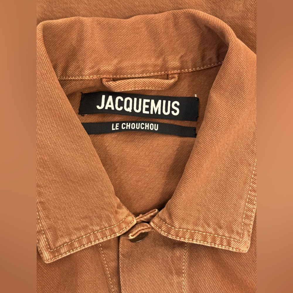 NWOT JACQUEMUS La Veste De-nimes Criollo in Camel & Beige new brown denim jacket - Picture 10 of 14